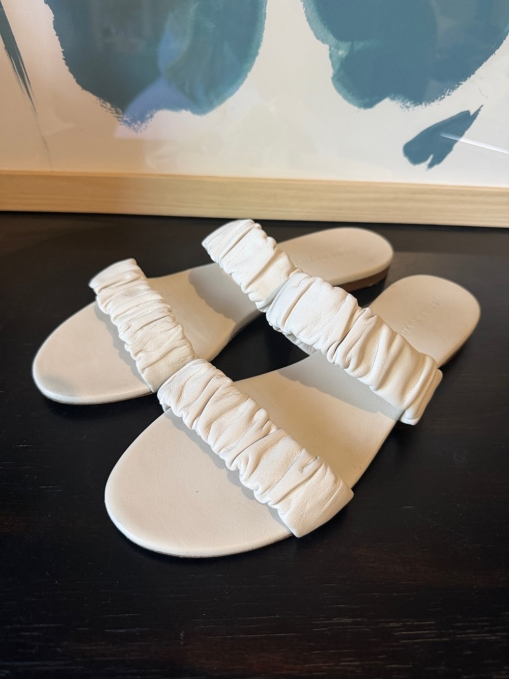 Jenni Kayne Leather Dune Sandals White